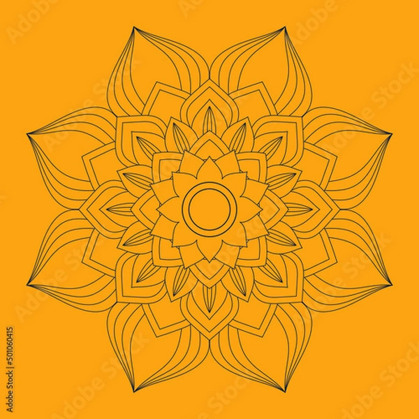 Obraz Circular Mandala Coloring page template