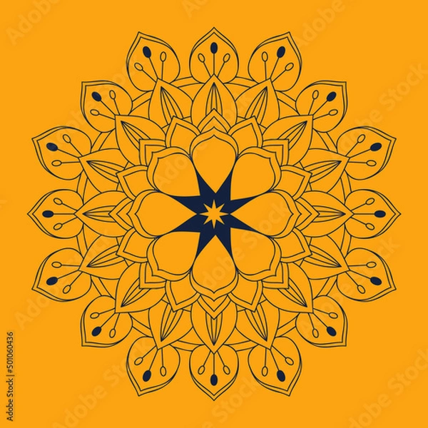 Obraz Circular Mandala Coloring page template