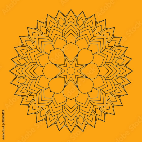 Obraz Circular Mandala Coloring page template