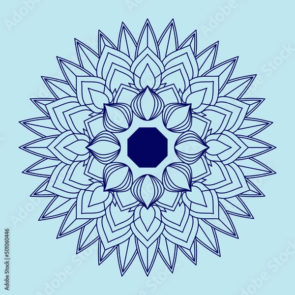 Fototapeta Circular Mandala Coloring page template