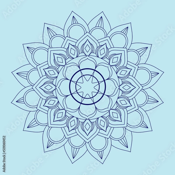 Fototapeta Circular Mandala Coloring page template