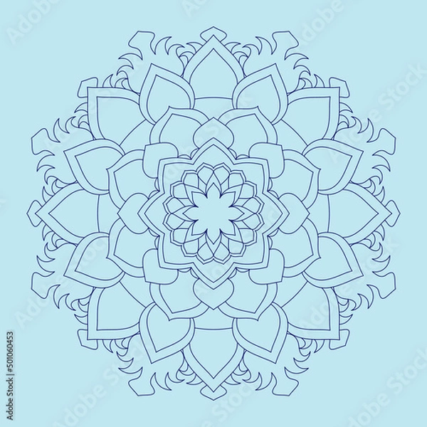 Obraz Circular Mandala Coloring page template