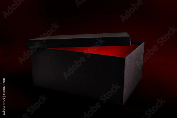 Obraz black box with light
