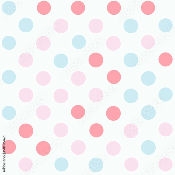 Fototapeta color dot seamless pattern , vector background texture