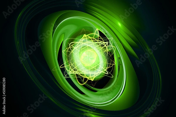 Obraz Atom energy, abstract light background