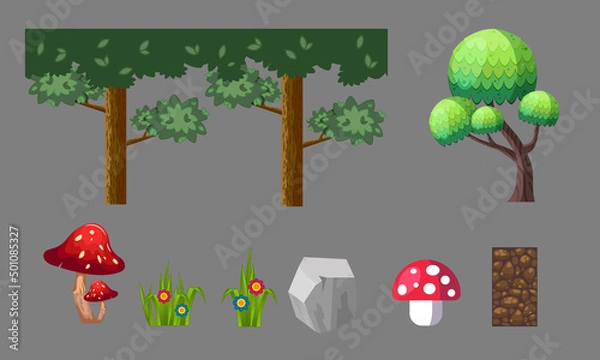 Fototapeta elements for games