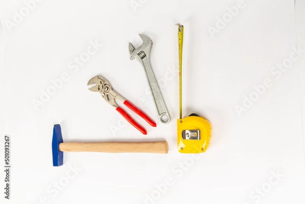 Obraz repair tools on a white background
