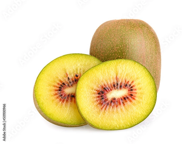Obraz Red kiwi isolated on white background