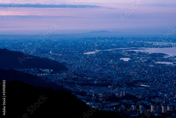 Fototapeta 夜明け前の掬星台