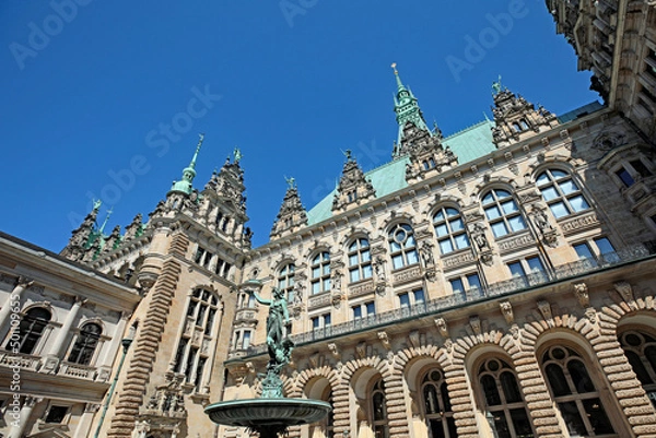 Obraz Rathaus Innenhof