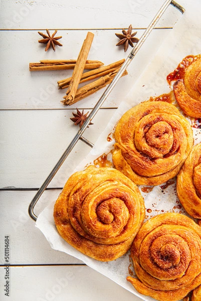 Obraz Homemade cinnamon rolls