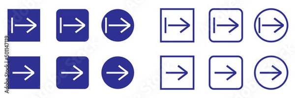 Fototapeta Set of download and send icon. Download web sign. jpg black blue arrow icons. isolated elements on white background.
