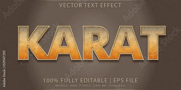 Obraz Karat Rust Text Effect