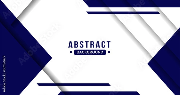 Obraz Abstract blue background with geometric shape effect for wallpaper and business template