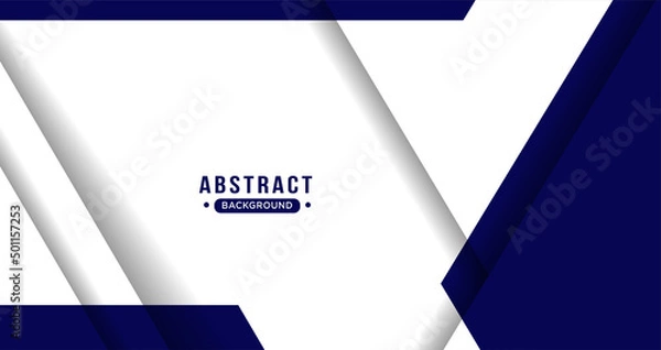 Obraz Abstract blue background with geometric shape effect for business template and wallpaper