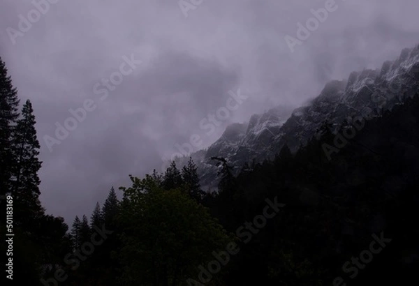 Obraz clouds over mountains