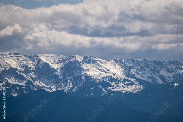 Obraz mountains and clouds