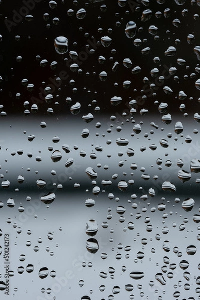 Obraz Raindrops on glass window