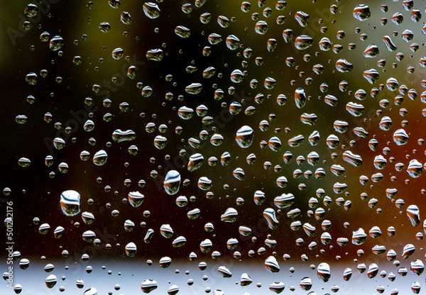 Obraz Raindrops on glass window