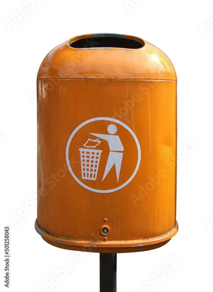 Obraz Mülleimer (freigestellt)