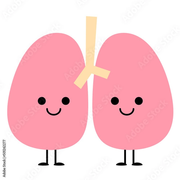 Obraz かわいい内臓ちゃん　肺