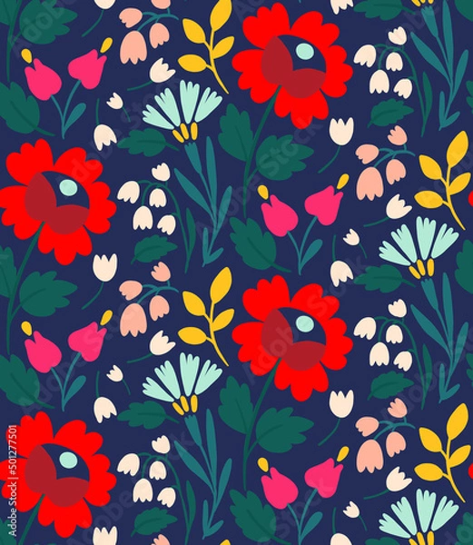 Fototapeta Polish Traditional Seamless Pattern