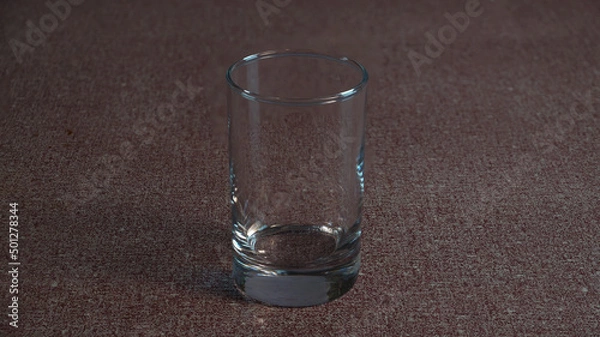 Obraz Empty glass on table