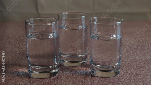 Obraz glass of water on the table