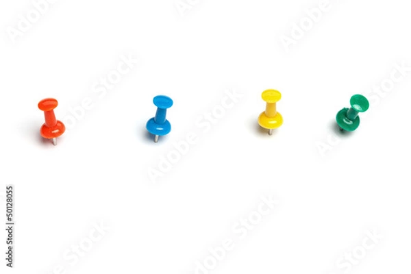 Obraz Colorful push pins