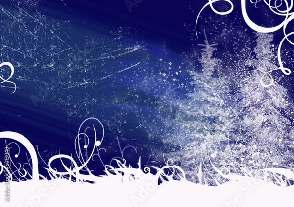 Obraz paesaggio invernale