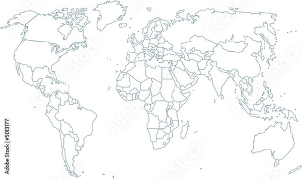 Obraz weltkarte, world map