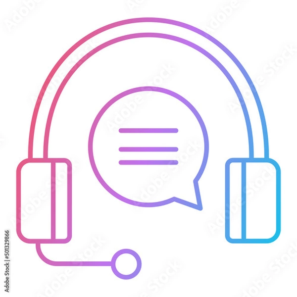 Fototapeta Live Chat Icon Design