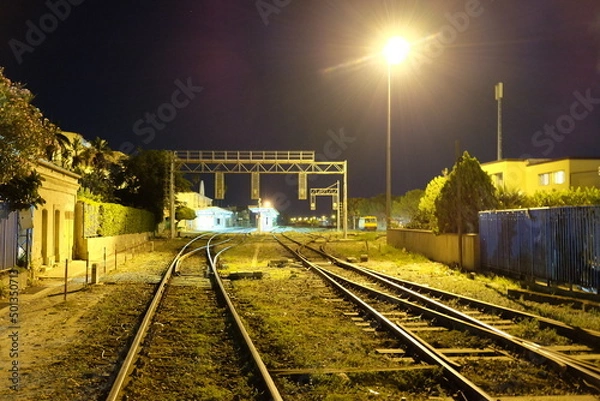 Obraz binari stazione