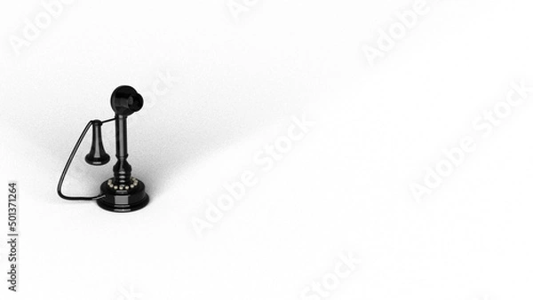 Fototapeta ビンテージ レトロ 電話 電話機 電話器