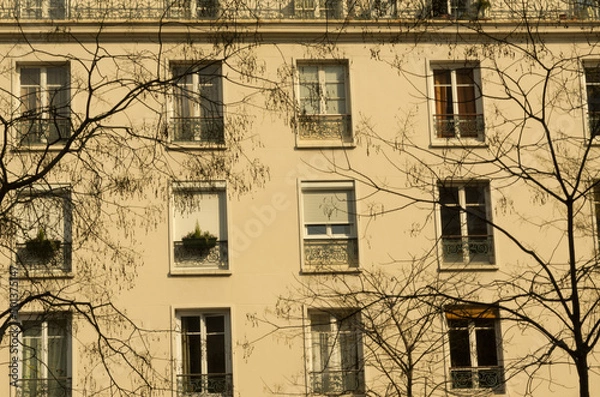 Fototapeta façade d'immeuble paris 
