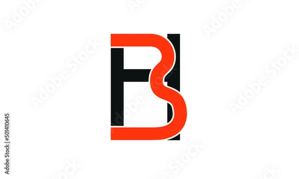 Obraz initials alphabet logo icon vector HB BH H B