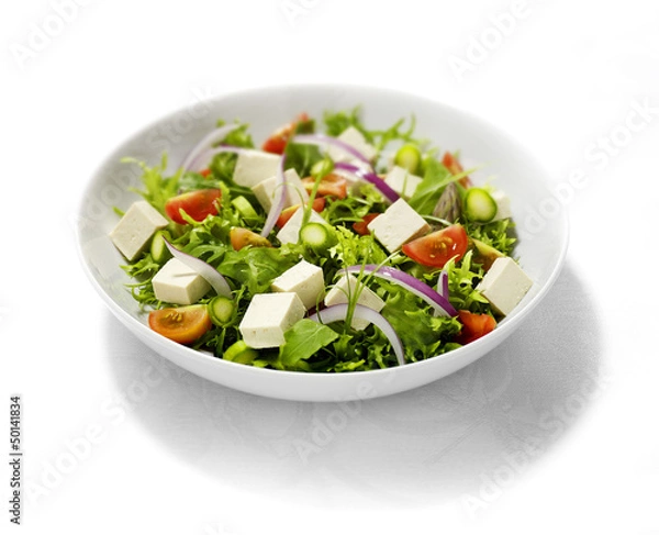 Fototapeta tofu salad