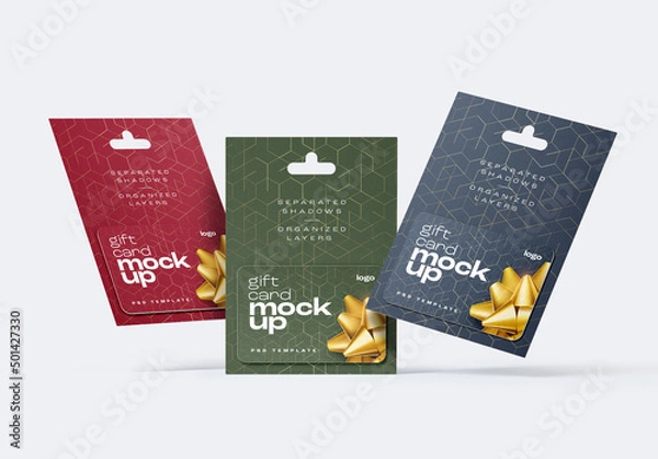 Fototapeta Gift Card Mockup