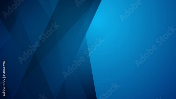 Obraz Modern blue corporate abstract technology background. Vector abstract graphic design banner pattern presentation background web template.