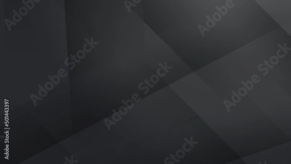 Fototapeta Abstract black grey light silver technology background vector. Modern diagonal presentation background.