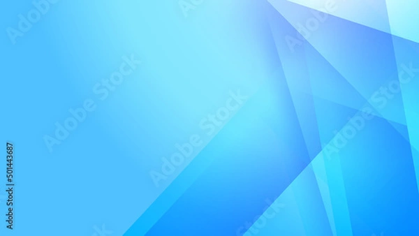 Obraz Abstract light blue background. Vector abstract graphic design banner pattern presentation background web template.