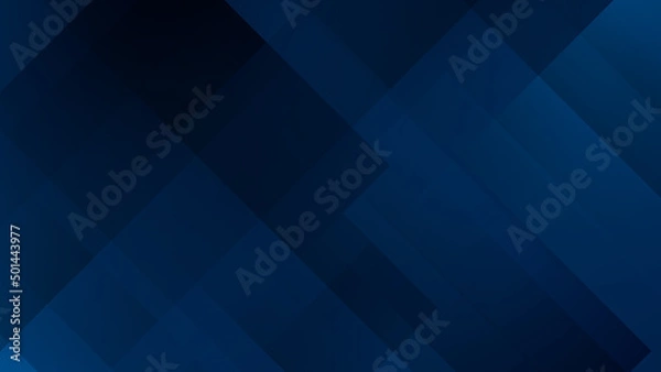 Obraz Abstract dark blue black background. Vector abstract graphic design banner pattern presentation background web template.