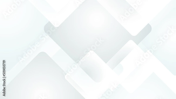 Fototapeta Abstract white grey geometric light triangle line shape with futuristic concept presentation background