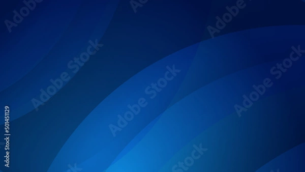 Obraz Minimal geometric dark blue wave light technology background abstract design. Vector illustration abstract graphic design banner pattern presentation background web template.