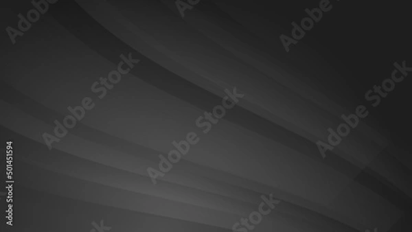 Obraz Abstract black wave 3d curve light silver technology background vector. Modern diagonal presentation background.