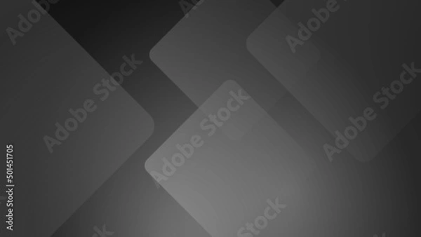 Fototapeta Minimal geometric black square grey light technology background abstract design. Vector illustration abstract graphic design banner pattern presentation background web template.
