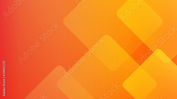 Obraz Abstract orange yellow square light silver technology background vector. Modern diagonal presentation background.