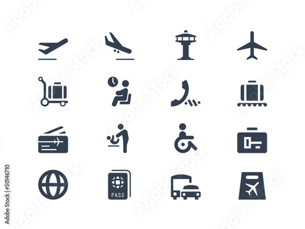 Obraz Airport icons