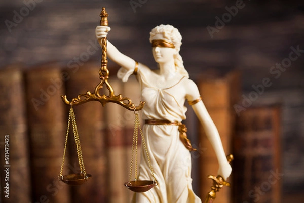 Obraz Statue of lady justice, Law concept
