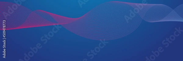 Fototapeta abstract blue wave background